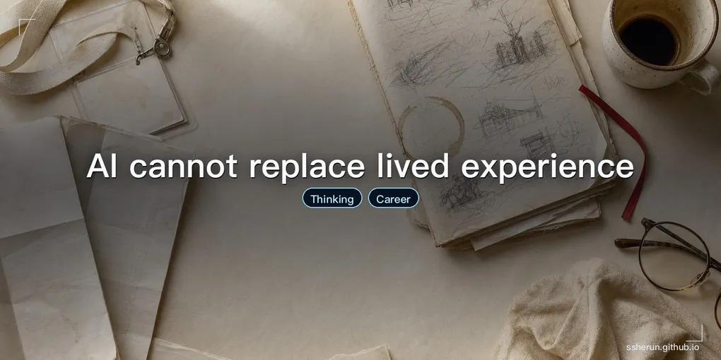 Cover image for “AI cannot replace lived experience”