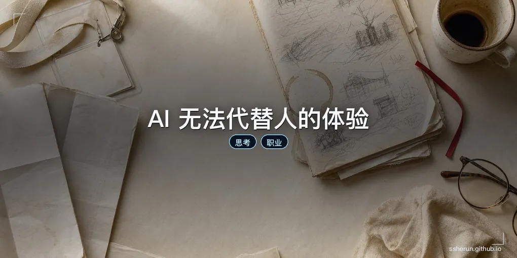 「AI 无法代替人的体验」封面图