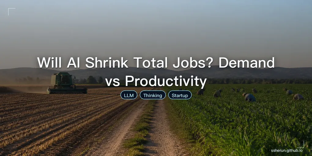 Cover image for “Will AI Shrink Total Jobs? Demand vs Productivity”