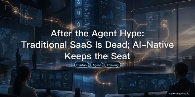 After the Agent Hype: Traditional SaaS Is Dead; AI-Native Keeps the Seat