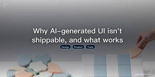 Why AI-generated UI isn't shippable, and what works