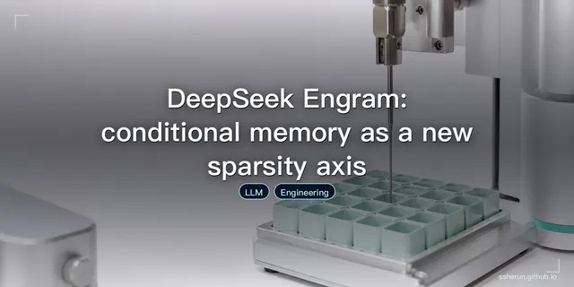 DeepSeek Engram: conditional memory as a new sparsity axis