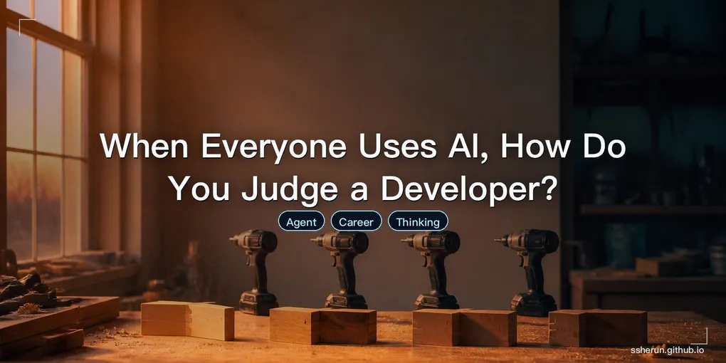 Cover image for “When Everyone Uses AI, How Do You Judge a Developer?”