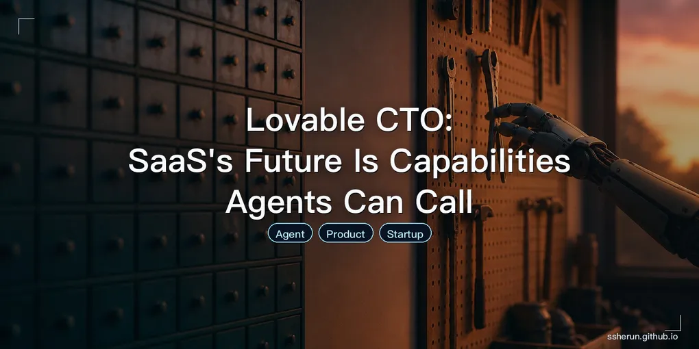 Cover image for “Lovable CTO: SaaS's Future Is Capabilities Agents Can Call”