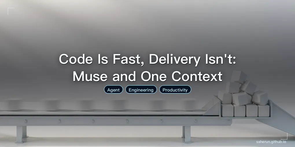 Cover image for “Code Is Fast, Delivery Isn't: Muse and One Context”