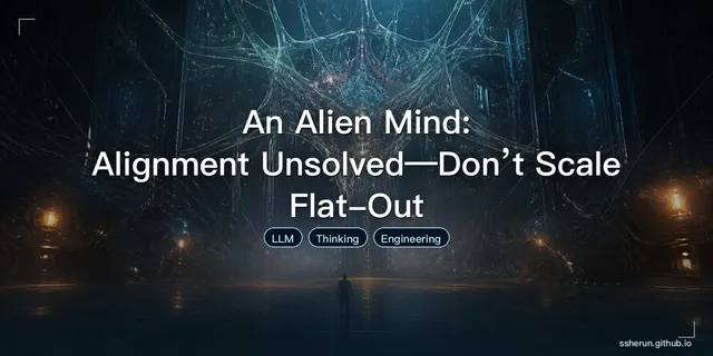 An Alien Mind: Alignment Unsolved—Don’t Scale Flat-Out