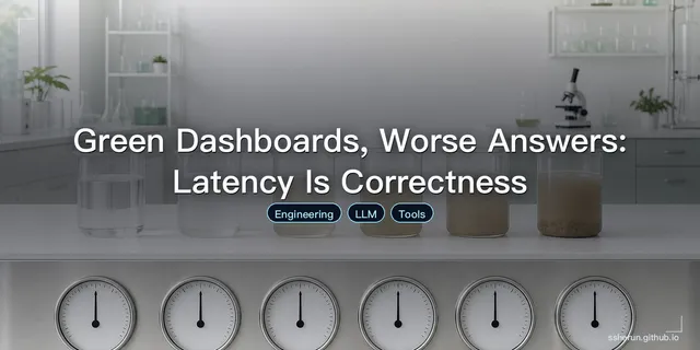 Green Dashboards, Worse Answers: Latency Is Correctness