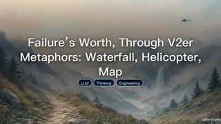 Failure’s Worth, Through V2er Metaphors: Waterfall, Helicopter, Map