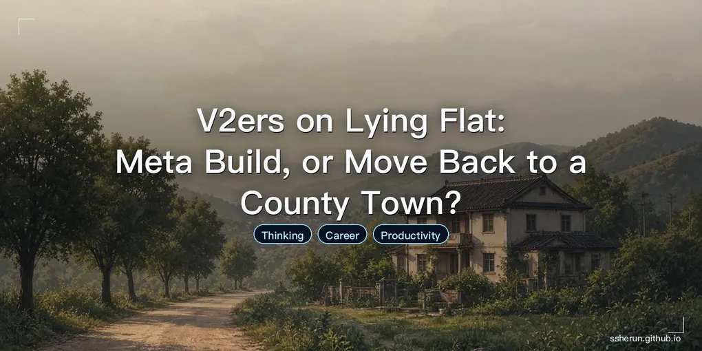 Cover image for “V2ers on Lying Flat: Meta Build, or Move Back to a County Town?”