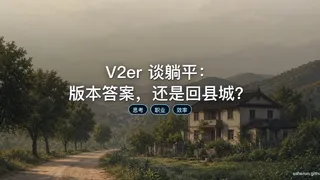 V2er 谈躺平：版本答案，还是回县城？