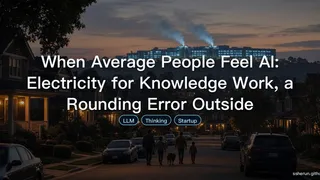 When Average People Feel AI: Electricity for Knowledge Work, a Rounding Error Outside