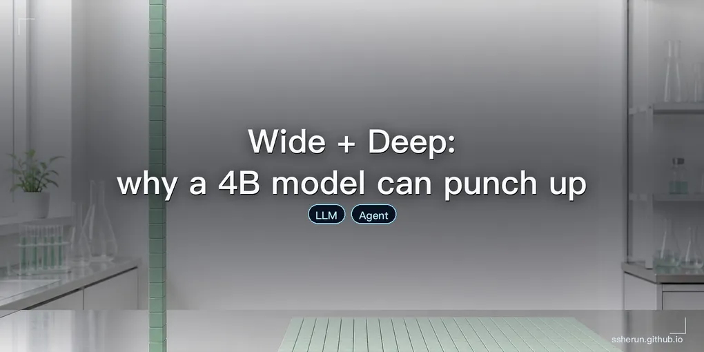 Cover image for “Wide + Deep: why a 4B model can punch up”