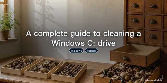 A complete guide to cleaning a Windows C: drive